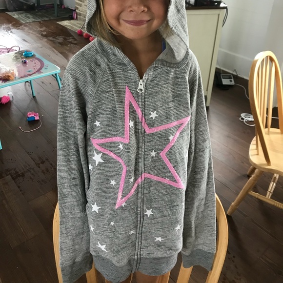 Other - Size 12 hooded sweatshirt girls zipper in front